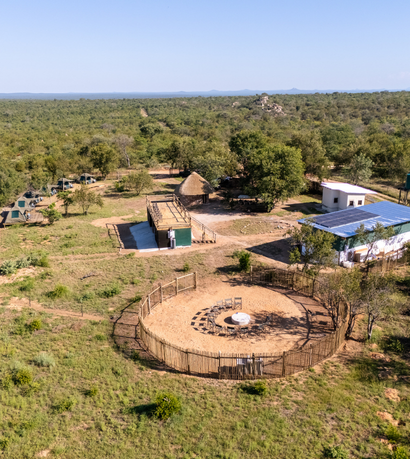 Aerial photo of Mtimkulu Private Reserve in the Greater Kruger region of South Africa